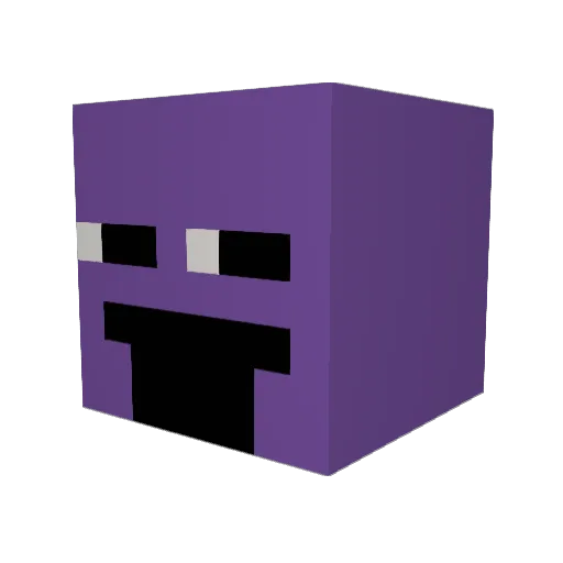 Lapistiee Minecraft avatar head, 3D render