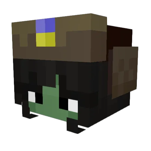 LapkaHwost Minecraft avatar head, 3D render