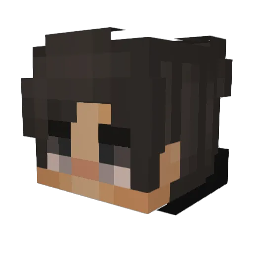 Lapolo Minecraft avatar head, 3D render