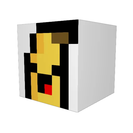 LappenDerEchte Minecraft avatar head, 3D render