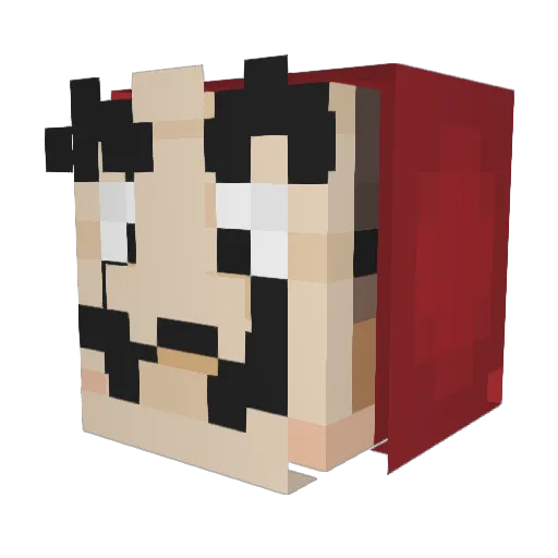 LappenLyTix Minecraft avatar head, 3D render