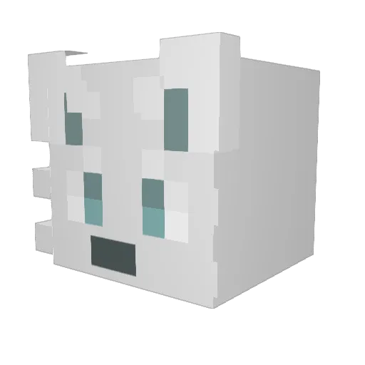 LappixYT Minecraft avatar head, 3D render