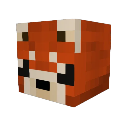 Lapstle Minecraft avatar head, 3D render