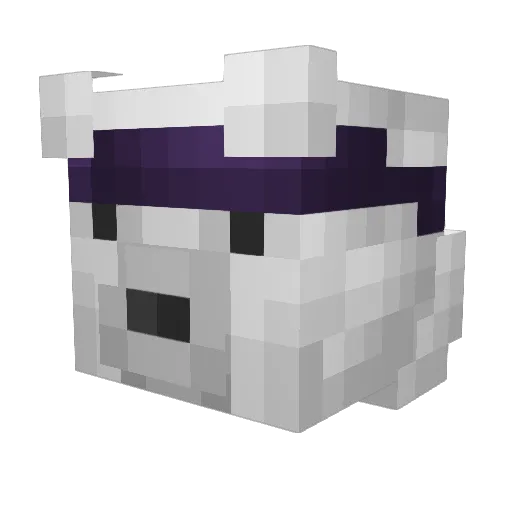 Laqs Minecraft avatar head, 3D render