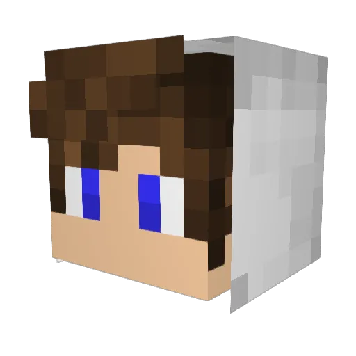 Laquatra67 Minecraft avatar head, 3D render