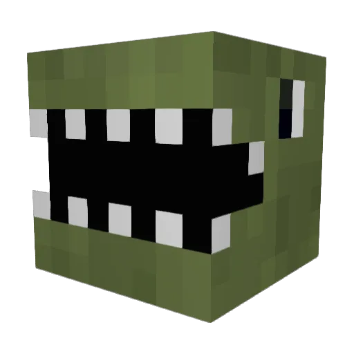 Laqueasha Minecraft avatar head, 3D render