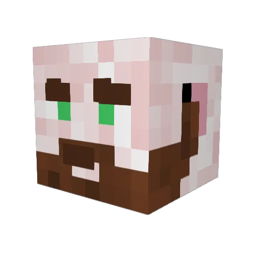 Lar_Pi Minecraft avatar head, 3D render