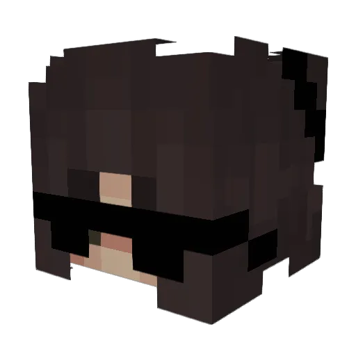 LaraElena22 Minecraft avatar head, 3D render
