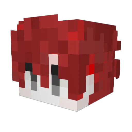 LaraLhr Minecraft avatar head, 3D render