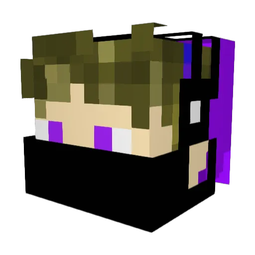 LaraMarleen Minecraft avatar head, 3D render