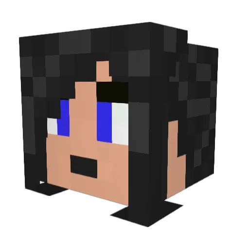 LaraPhantomhive Minecraft avatar head, 3D render