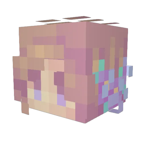 Lara_Jones Minecraft avatar head, 3D render