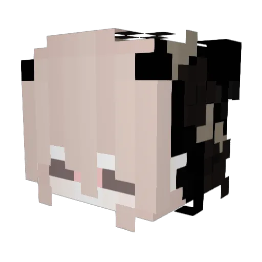 LaraaSenpaii Minecraft avatar head, 3D render