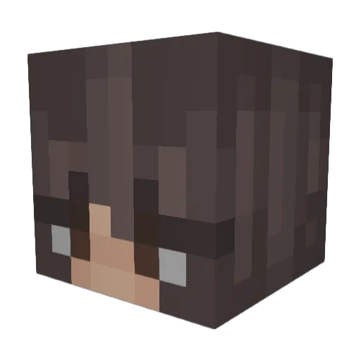 Larabo Minecraft avatar head, 3D render