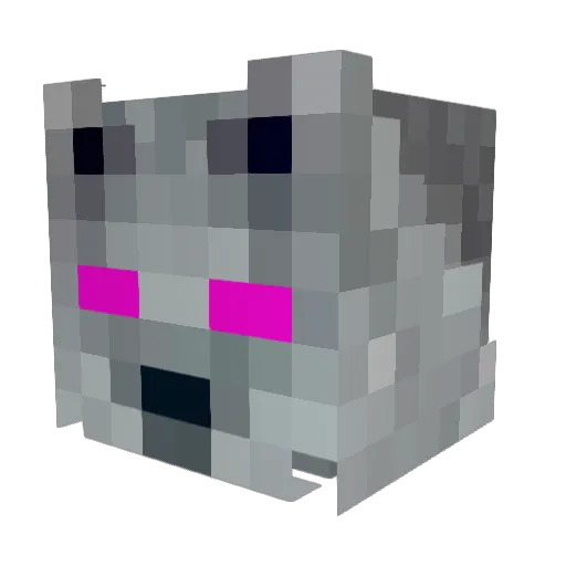 LarahLovesScrow Minecraft avatar head, 3D render