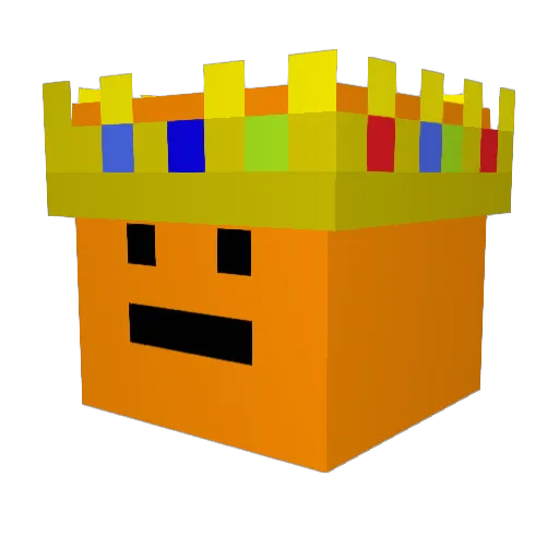 LaranjaPreta14 Minecraft avatar head, 3D render