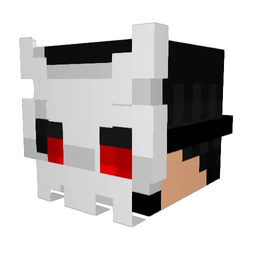 Laravih Minecraft avatar head, 3D render