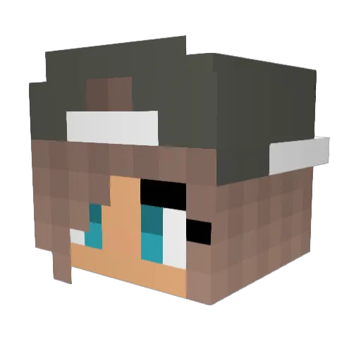 Laraxxx2005 Minecraft avatar head, 3D render