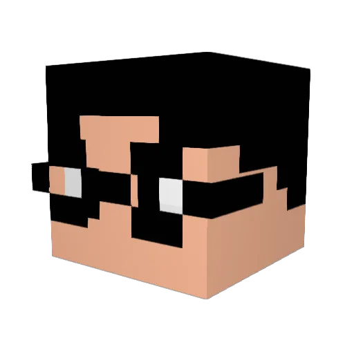 LarcMandes Minecraft avatar head, 3D render