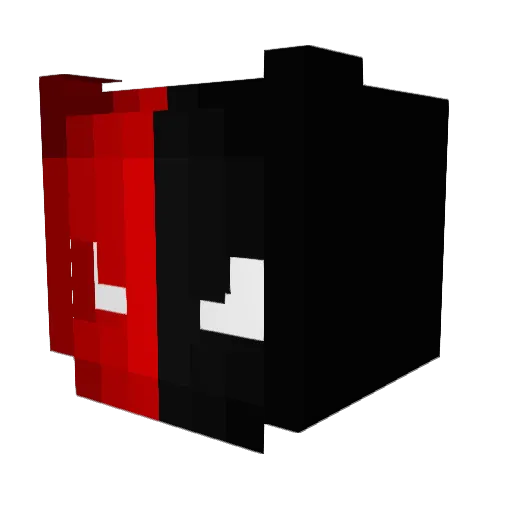 Larckman Minecraft avatar head, 3D render