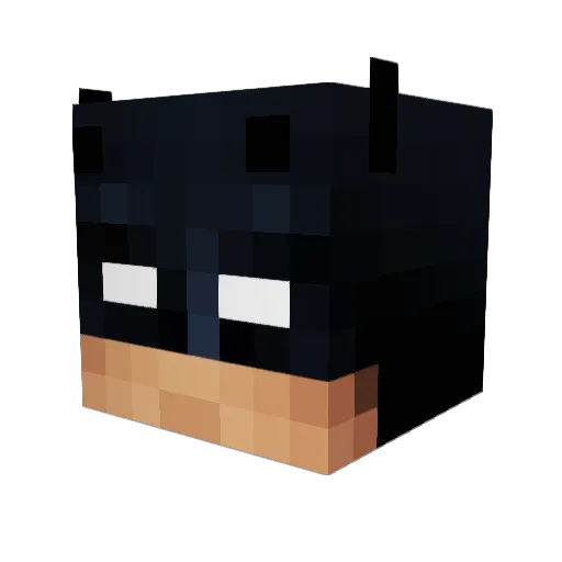 Larelor Minecraft avatar head, 3D render