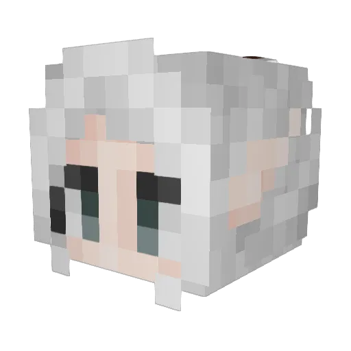 LargeMilkshake Minecraft avatar head, 3D render
