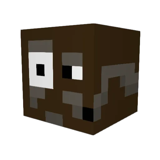 Large_Bathtub Minecraft avatar head, 3D render