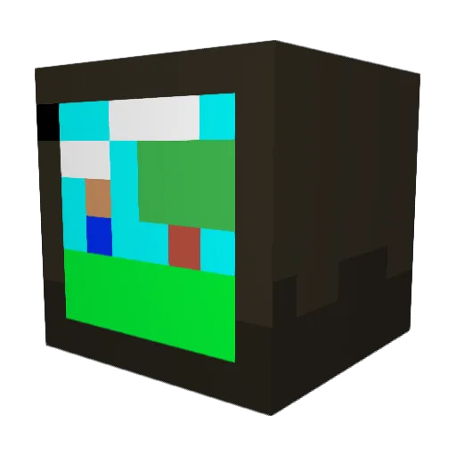 Largekeymaster Minecraft avatar head, 3D render