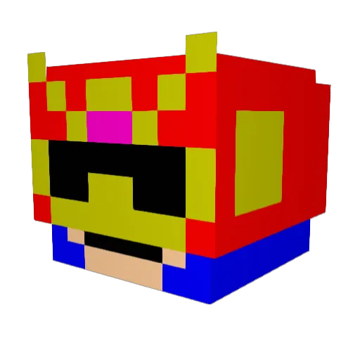 Largend7 Minecraft avatar head, 3D render