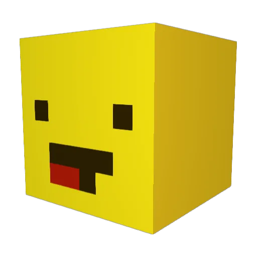 Largeoaf Minecraft avatar head, 3D render