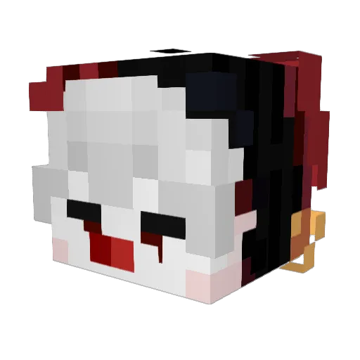 LargestManager Minecraft avatar head, 3D render