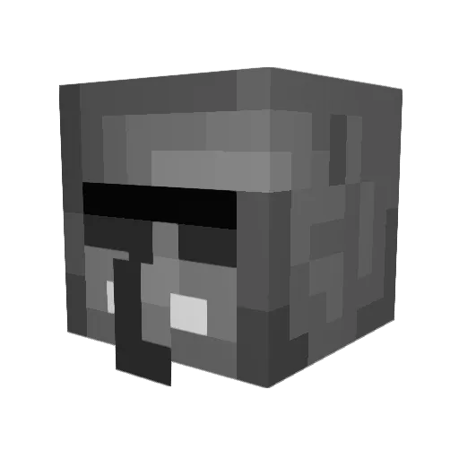 LargestPerson Minecraft avatar head, 3D render