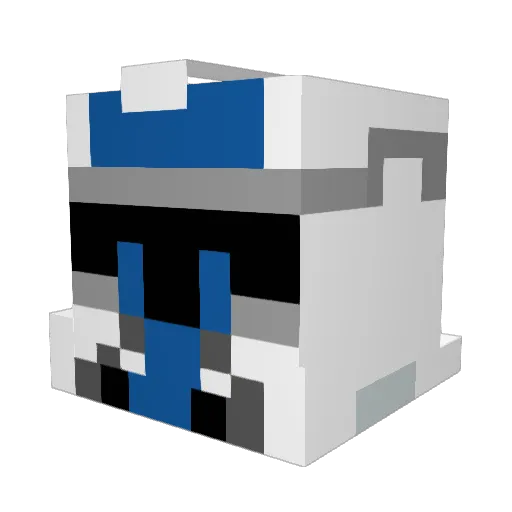 Largiann Minecraft avatar head, 3D render