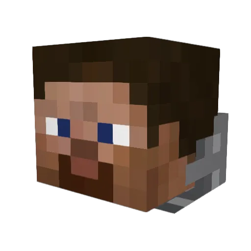 Largo1156 Minecraft avatar head, 3D render