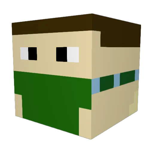 LargoHorse26990 Minecraft avatar head, 3D render