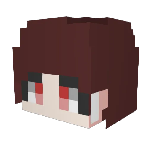 Largo_s Minecraft avatar head, 3D render