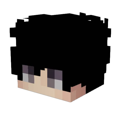 Larhwa Minecraft avatar head, 3D render
