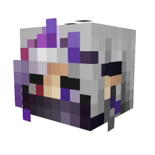 Laric Minecraft avatar head, 3D render