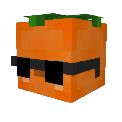 Lariee Minecraft avatar head, 3D render