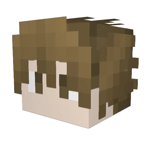 Larios2 Minecraft avatar head, 3D render