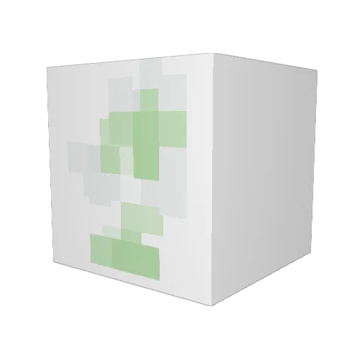 Larissa14 Minecraft avatar head, 3D render