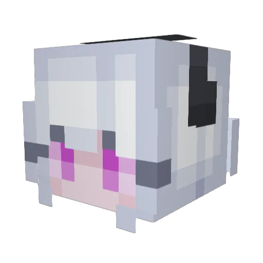 LarissaPOG Minecraft avatar head, 3D render