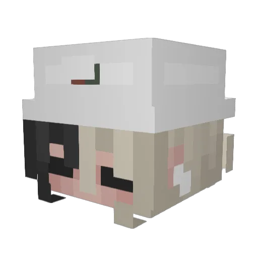 Larissa_Shaker Minecraft avatar head, 3D render