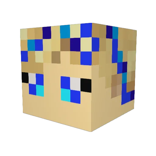 Lark199 Minecraft avatar head, 3D render