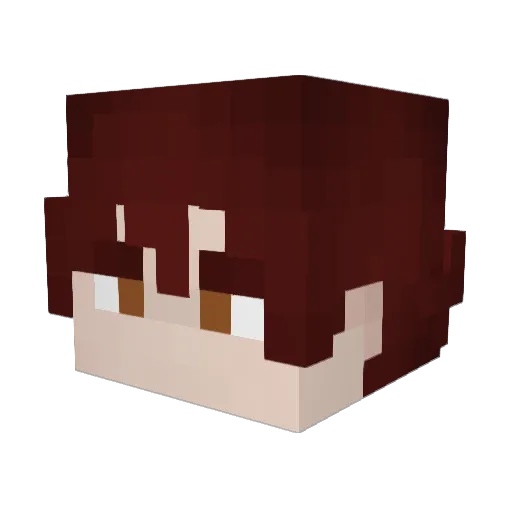LarkReroll Minecraft avatar head, 3D render