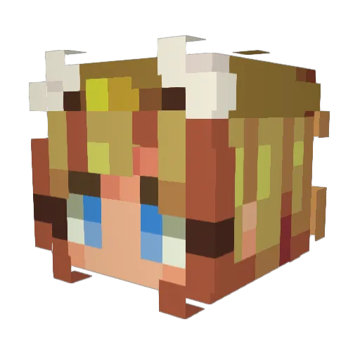 Larka11037 Minecraft avatar head, 3D render
