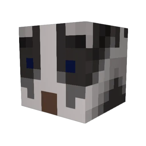 Larkenstein Minecraft avatar head, 3D render