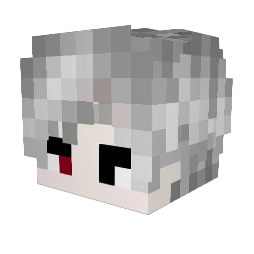 Larkisss Minecraft avatar head, 3D render