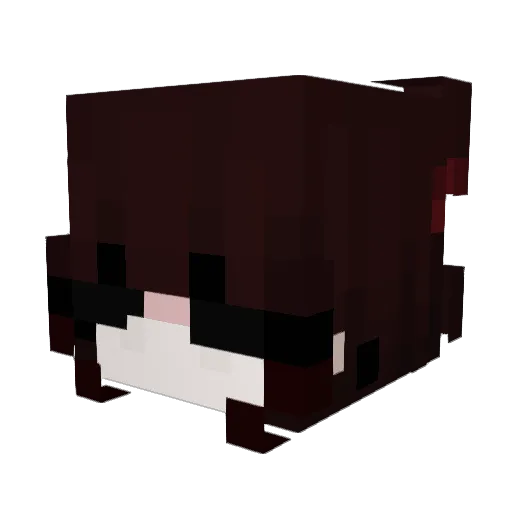 Larkycake Minecraft avatar head, 3D render
