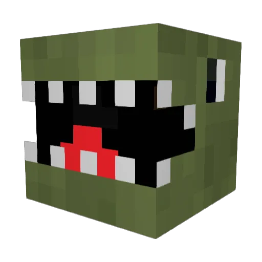 Larnon Minecraft avatar head, 3D render